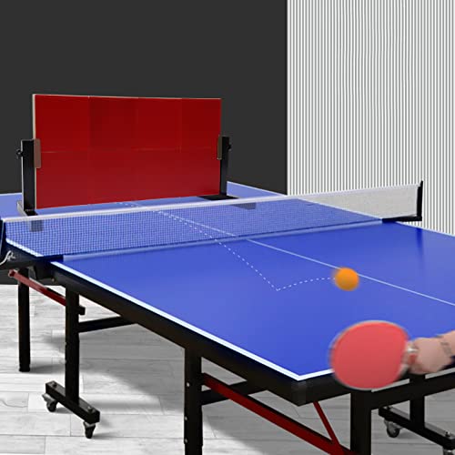 Tischtennis Rebound Board mit 8 roten Gummis, Tischtennisplatte Tisch Sparring Return Board Indoor, Tischtennis Returnbrett Trainingsgerät, Starker Verzinkter Rahmen von DENEST