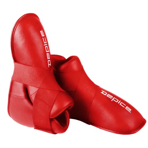 DEPICE Fußschutz Kickboxen „Topline Star“ rot M von DEPICE