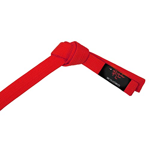 DEPICE Kampfsport Gürtel – Reine Baumwolle mit 7 Reihen kraftvoller Poly-Nähte, rot, 240 cm von DEPICE