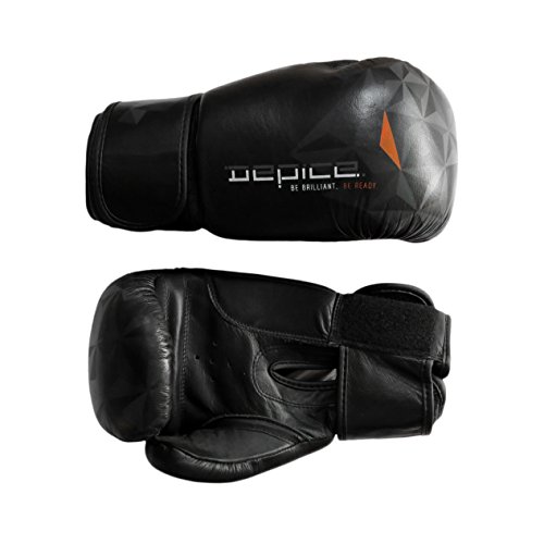 DEPICE Schutzausrüstung Boxhandschuhe Topline Leder, Schwarz, 10 oz, sa-BTS von DEPICE