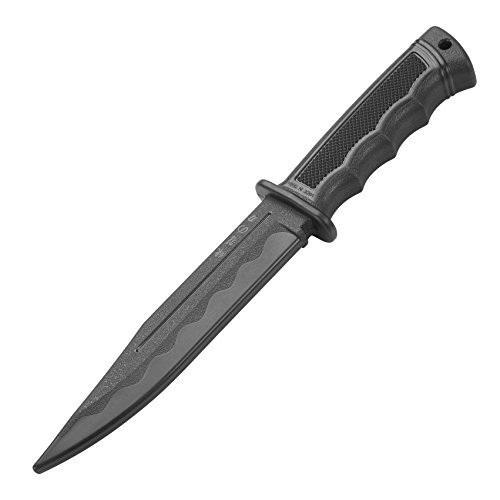 DEPICE W-MHPW Unisex – Erwachsene Messer Hartkunststoff Wellengriff, schwarz, 27cm von DEPICE
