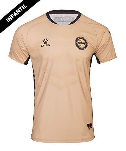 DEPORTIVO ALAVÉS Sport AAVÉS Equipment Prepardo 20/21 T-Shirt, Unisex, Kinder, Gold, 4 Jahre von DEPORTIVO ALAVÉS