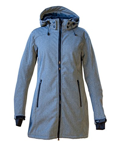 Deproc Active Damen Mantel Softshellmantel, Grau (Grey), 36 von DEPROC-Active
