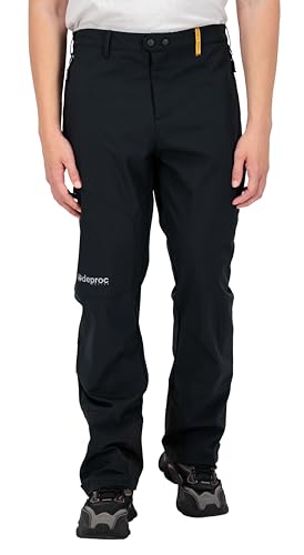 Deproc-Active Herren Softshellhose Outdoorhose Trekkinghose Thermohose Winterhose Sterling Wntr Mn Wanderhose, Schwarz, 26 Kurz EU von DEPROC-Active