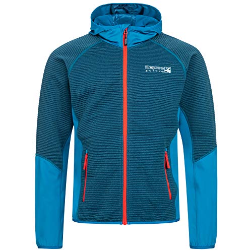 Strickfleecejacke Herren DEPROC ELM Men Farbe blau, Größe 4XL von DEPROC-Active