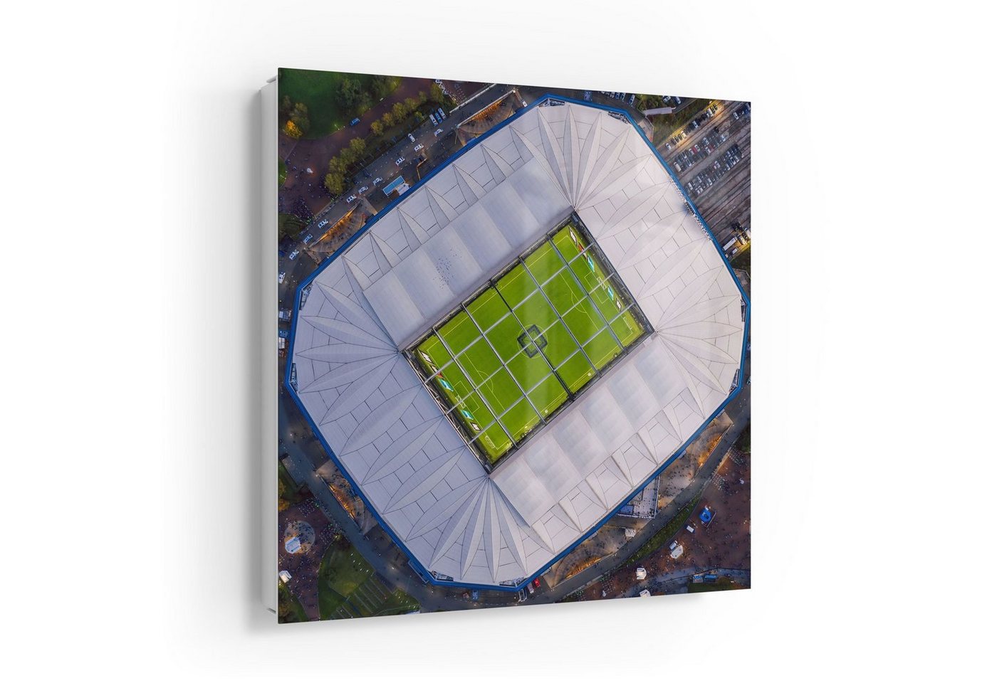 DEQORI Schlüsselkasten 'Veltins Arena, Schalke', Glas Schlüsselbox modern magnetisch beschreibbar von DEQORI