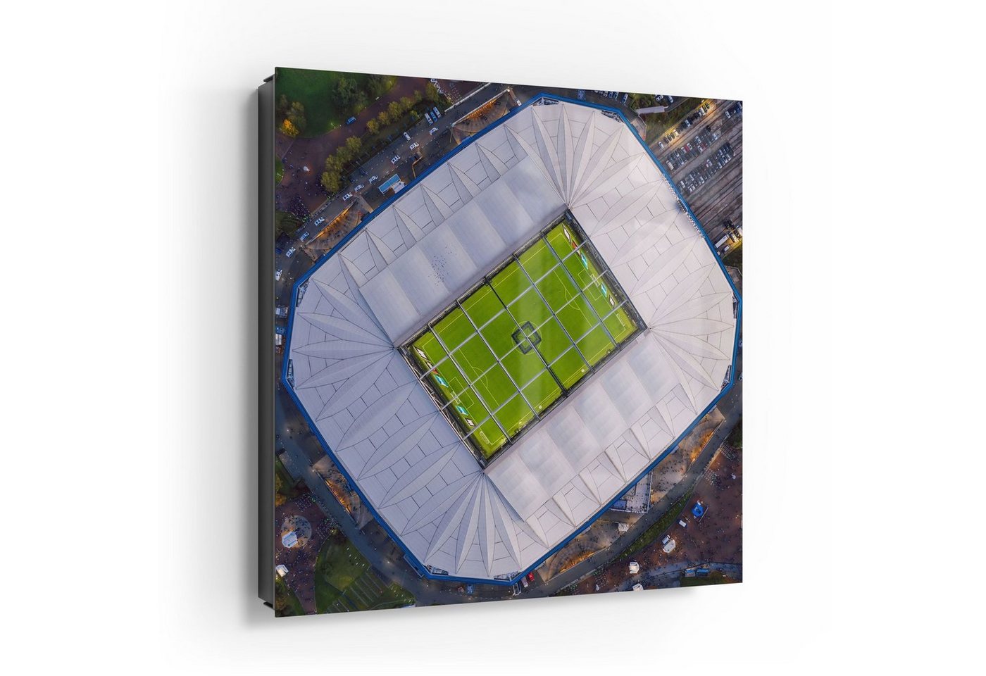 DEQORI Schlüsselkasten 'Veltins Arena, Schalke', Glas Schlüsselbox modern magnetisch beschreibbar von DEQORI