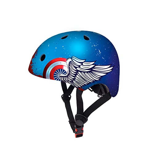 DEQUBE Unisex Kinder Verstellbarer Kinderhelm Helm, blau, Ajustable en tamaño von DEQUBE