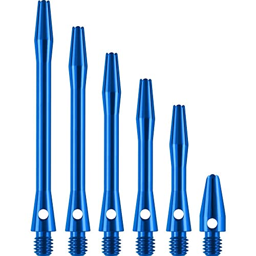 DESIGNA DARTS Dart-Schäfte aus Metall, 3 Sets eloxiertes Aluminium, X kurz, blau, 29 mm von DESIGNA DARTS