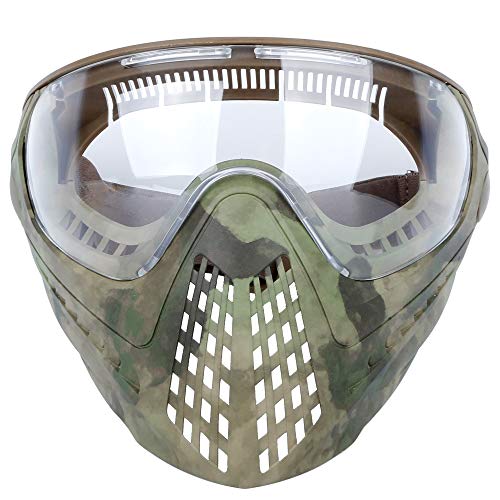 DETECH Taktische Vollmasken Airsoft Helmmaske mit austauschbarer Schutzbrille und Helmkupplung von DETECH
