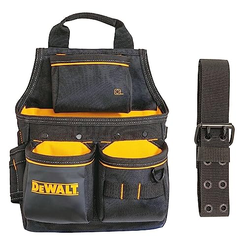 DEWALT Werkzeugtasche mit Gürtel, 13 Taschen Professionelle Kleine Werkzeug-Gürteltasche (DWST540201) von DEWALT
