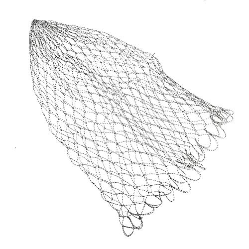 DEWIN Kescher Ersatznetz,Karpfen Bass Fly Fihsing Net Ersatz Kescher Mesh Fishing Net Dia 40/50/60cm(60) von DEWIN