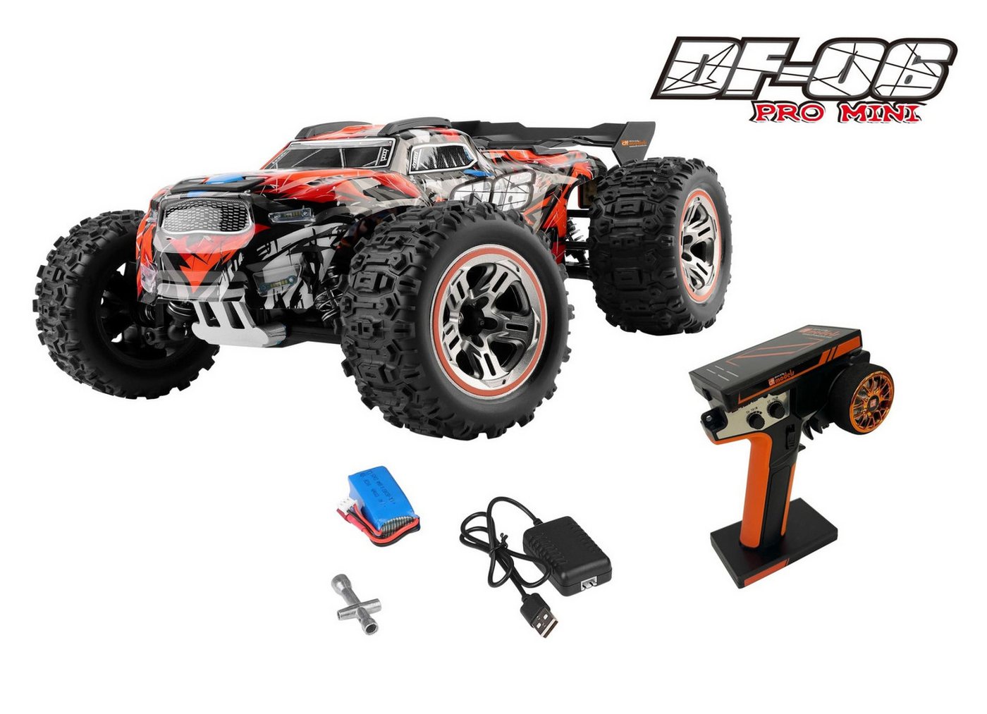 DF-Models RC-Quadrocopter DF Models RC DF06-PRO Mini Brushless Truck 1:18 RTR von DF-Models