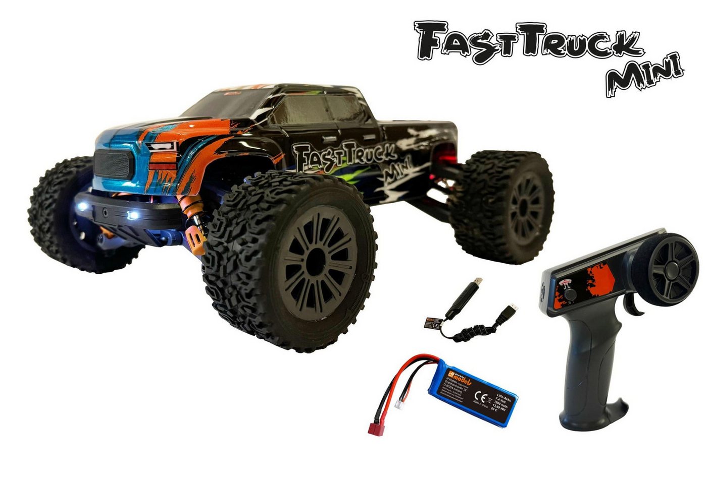 DF-Models RC-Quadrocopter DF Models RC FastTruck Mini 1:16 4WD RTR von DF-Models