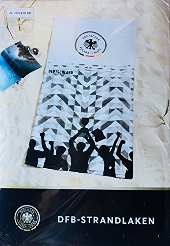 DFB Offizielles Strandlaken Fußball Weltmeisterschaft 2018 Deutschland Germany Fanartikel Geschenk WM/EM Pokal Badetuch Handtuch Strandtuch DFB Offizielles Strandlaken Fußball Weltmeisterschaft 2018 Deutschland Germany Fanartikel Geschenk WM/EM Pokal Badetuch Handtuch Strandtuch von DFB
