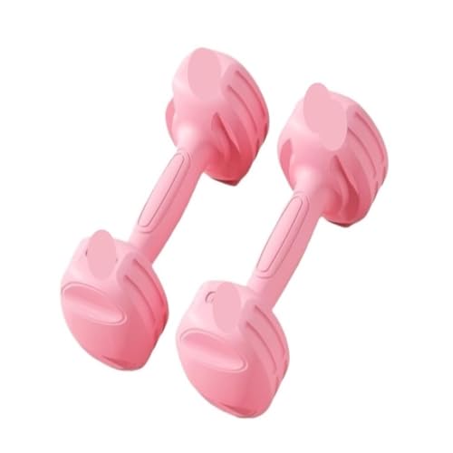 Dumbbells Hanteln For Männer Und Frauen, Fitness, Heimausrüstung, Yoga, Damen, Armtraining, Gummierte Herrenhanteln Hantelset (Color : Pink, Size : 6KG) von DFGDFA