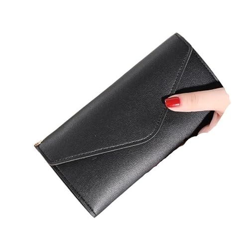 DFJOENVLDKHFE Damen-Handgelenk-Clutch, kleine Damen-Mehrfachtasche, Damen-PU-Leder-Geldbörse, Geldbörsen-Armbänder(Color:Black Style 2) von DFJOENVLDKHFE