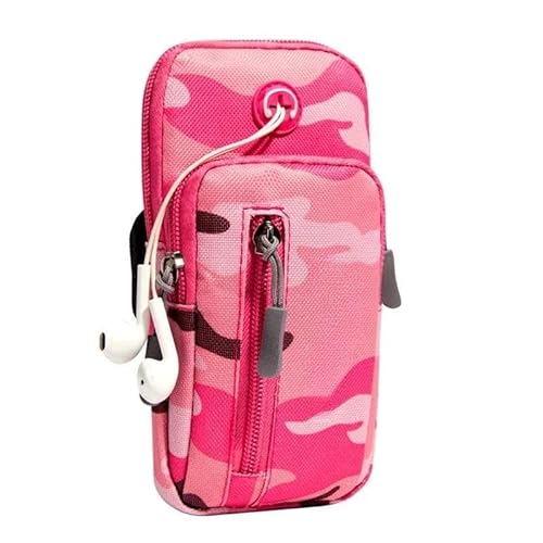 Laufgürtel-Hüfttasche, Hüfttasche for Wandern, Radfahren, Sport, mit verstellbarem Gurt, Leichter Laufrucksack(Color:17x9cm Pink) von DFJOENVLDKHFE