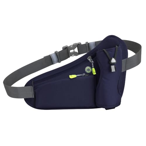 Laufgürtel-Hüfttasche, Hüfttasche for Wandern, Radfahren, Sport, mit verstellbarem Gurt, Leichter Laufrucksack(Color:A Dark Blue) von DFJOENVLDKHFE