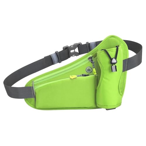 Laufgürtel-Hüfttasche, Hüfttasche for Wandern, Radfahren, Sport, mit verstellbarem Gurt, Leichter Laufrucksack(Color:A Green) von DFJOENVLDKHFE