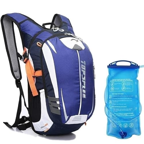 Laufgürtel-Hüfttasche, Hüfttasche for Wandern, Radfahren, Sport, mit verstellbarem Gurt, Leichter Laufrucksack(Color:BU and 1.5L) von DFJOENVLDKHFE