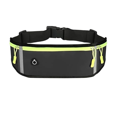 Laufgürtel-Hüfttasche, Hüfttasche for Wandern, Radfahren, Sport, mit verstellbarem Gurt, Leichter Laufrucksack(Color:Black) von DFJOENVLDKHFE