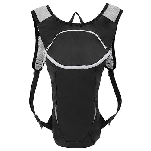 Laufgürtel-Hüfttasche, Hüfttasche for Wandern, Radfahren, Sport, mit verstellbarem Gurt, Leichter Laufrucksack(Color:Black 2) von DFJOENVLDKHFE