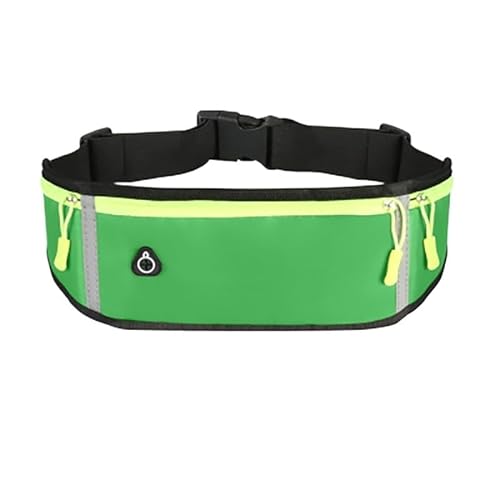 Laufgürtel-Hüfttasche, Hüfttasche for Wandern, Radfahren, Sport, mit verstellbarem Gurt, Leichter Laufrucksack(Color:Green) von DFJOENVLDKHFE