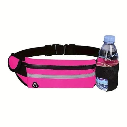 Laufgürtel-Hüfttasche, Hüfttasche for Wandern, Radfahren, Sport, mit verstellbarem Gurt, Leichter Laufrucksack(Color:Pink) von DFJOENVLDKHFE