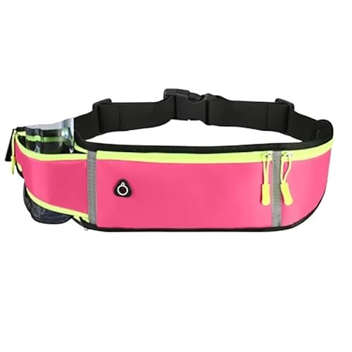 Laufgürtel-Hüfttasche, Hüfttasche for Wandern, Radfahren, Sport, mit verstellbarem Gurt, Leichter Laufrucksack(Color:Pink hold Water) von DFJOENVLDKHFE