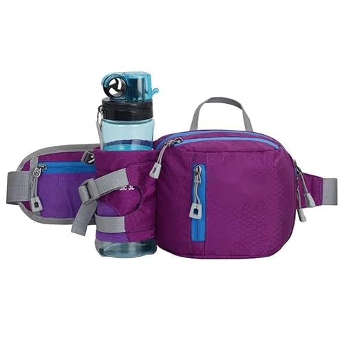 Laufgürtel-Hüfttasche, Hüfttasche for Wandern, Radfahren, Sport, mit verstellbarem Gurt, Leichter Laufrucksack(Color:Purple) von DFJOENVLDKHFE