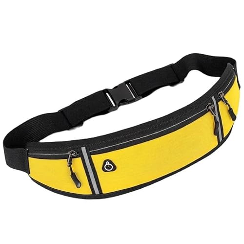 Laufgürtel-Hüfttasche, Hüfttasche for Wandern, Radfahren, Sport, mit verstellbarem Gurt, Leichter Laufrucksack(Color:Yellow) von DFJOENVLDKHFE