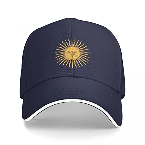 Baseballkappe Argentinien Flagge Symbol Sonnenkappe Baseballkappe Rave-Hut Damen Herren von DFRIZ