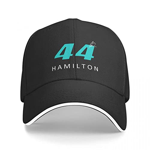 Baseballkappe Lewis Hamilton F1 Signature Graphic Black Cap Baseballkappe Trucker Cap Herren Tennis Damen von DFRIZ@