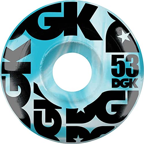 DGK Skateboards Skateboard-Rollen, Swirl Formula blau, 101 A, 53 mm von DGK Skateboards