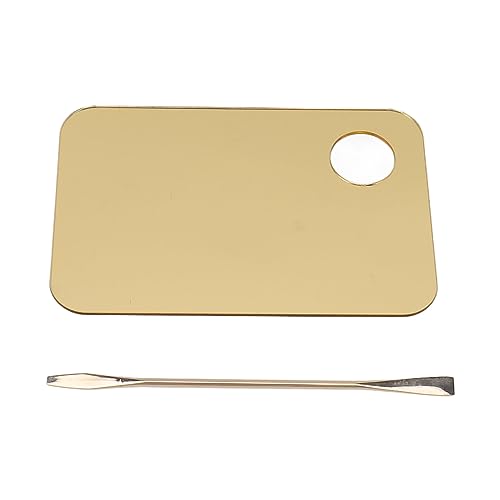 Gold Make -up Mischpalette Acrylfundamentpalette mit Spatel zum Mischen von Make -up -Creme -Nagelkunst von DGLDCSHUAI