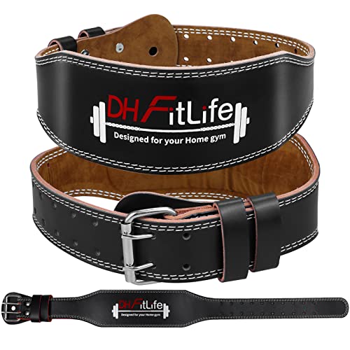 DH FitLife Gewichthebergürtel, Fitness Gürtel mit Polster, Weightlifting Belt, Powerlifting Belt, Gürtel Gewichtheben Krafttraining Herren u. Damen (XL) von DH FitLife