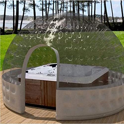 3M doppelschichtiges aufblasbares transparentes PVC-Zelt-Blasenhaus, Outdoor-Camping-Freizeit, kugelförmiges transparentes aufblasbares Zelt-Party-Freizeit von DHJKCBH
