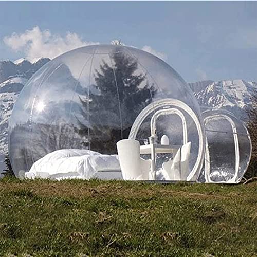 Automatisches aufblasbares Zelt, aufblasbares Blasenhaus, Outdoor-Camping, luxuriöser Kuppel-Einzeltunnel, Wind- und regensicheres transparentes Blasenhaus von DHJKCBH