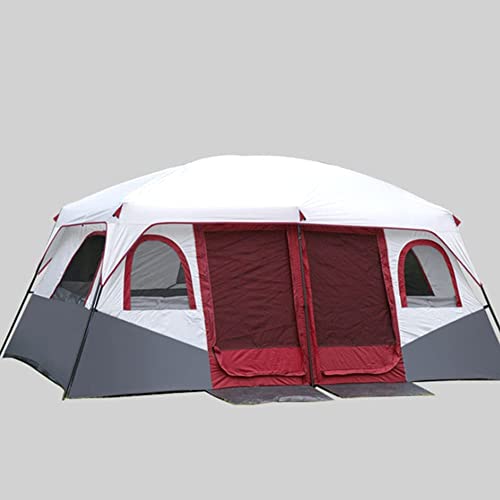 Campingzelt für 8–12 Personen, Doppellagiges Familienzelt, tragbares Cabana-Zelt, UV-Schutz, Sonnenschutz für Outdoor-Camping, Wandern, Angeln von DHJKCBH