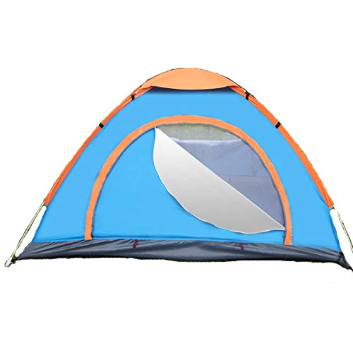 Campingzelte, automatisches Pop-Up-Sonnenschutzzelt für 2–3/3–4 Personen, Familienzelt für Strand/Garten/Angeln/Picknick, Wandern, Reisen, Blau, 3 bis 4 Personen von DHJKCBH