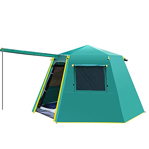 Pop-Up-Zelt, Familien-Campingzelt, 3–4 Personen, automatisches Zelt, wasserdicht, Winddicht, tragbar, Cabana-Zelt für Camping, Wandern, Bergsteigen von DHJKCBH