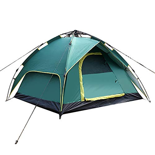 Zelt, automatisches Zelt für 3–4 Personen im Freien, doppelschichtiges Zelt, Doppel-Mehrspieler-Camping-Camping-Strandzelt, Blau von DHJKCBH