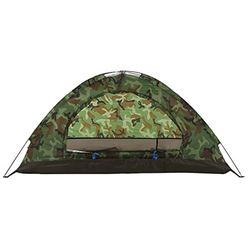 Zelte Campingzelt 2 Personen wasserdichtes Campingzelt Polyestergewebe einlagiges Zelt für Outdoor-Reisen Wandern von DHJKCBH