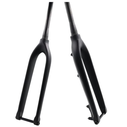 DHNCBGFZ Carbon Starrgabel 27,5/29'' MTB Gabel 100 * 15mm Steckachse Scheibenbremse 1-1/2 Threadless Tapered Tube Bikes Vorderradgabel(Color:Black,Size:29") von DHNCBGFZ