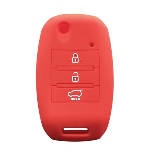 DINGYXIN 3-Tasten-Silikon-Smart-Key-Hülle, für Kia Sportage Rio Cerato Optima Ceed Sports K4 von DINGYXIN