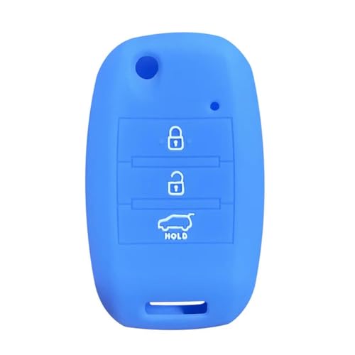 DINGYXIN 3-Tasten-Silikon-Smart-Key-Hülle, für Kia Sportage Rio Cerato Optima Ceed Sports K4 von DINGYXIN