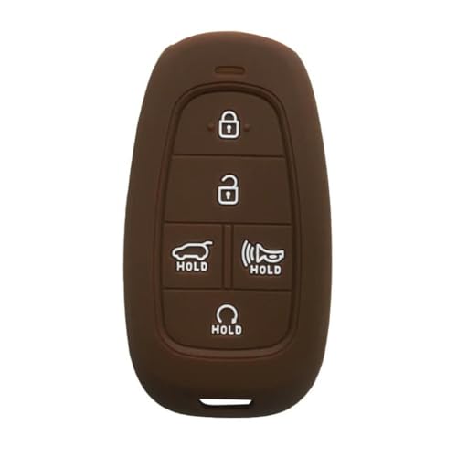 DINGYXIN 5 Tasten Schlüsselhalter Set Shell Silikonhülle Autoschlüsselabdeckung, für Hyundai Sonata 2019 DN8 Fernbedienung Schlüsselhülle Hülle Fob von DINGYXIN