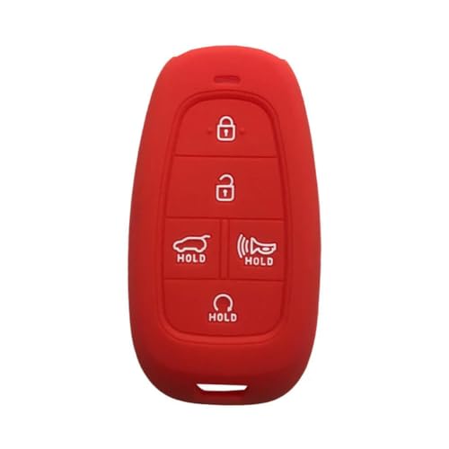 DINGYXIN 5 Tasten Schlüsselhalter Set Shell Silikonhülle Autoschlüsselabdeckung, für Hyundai Sonata 2019 DN8 Fernbedienung Schlüsselhülle Hülle Fob von DINGYXIN