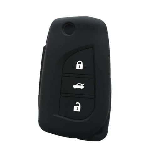 DINGYXIN Autoabdeckung Schlüsselhülle, für Toyota Aygo Verso Auris Corolla Avensis Yaris Scion TC IM 2015 2016 Reiz 2013 Schlüsselhülle Silikon-Schlüsselhülle von DINGYXIN